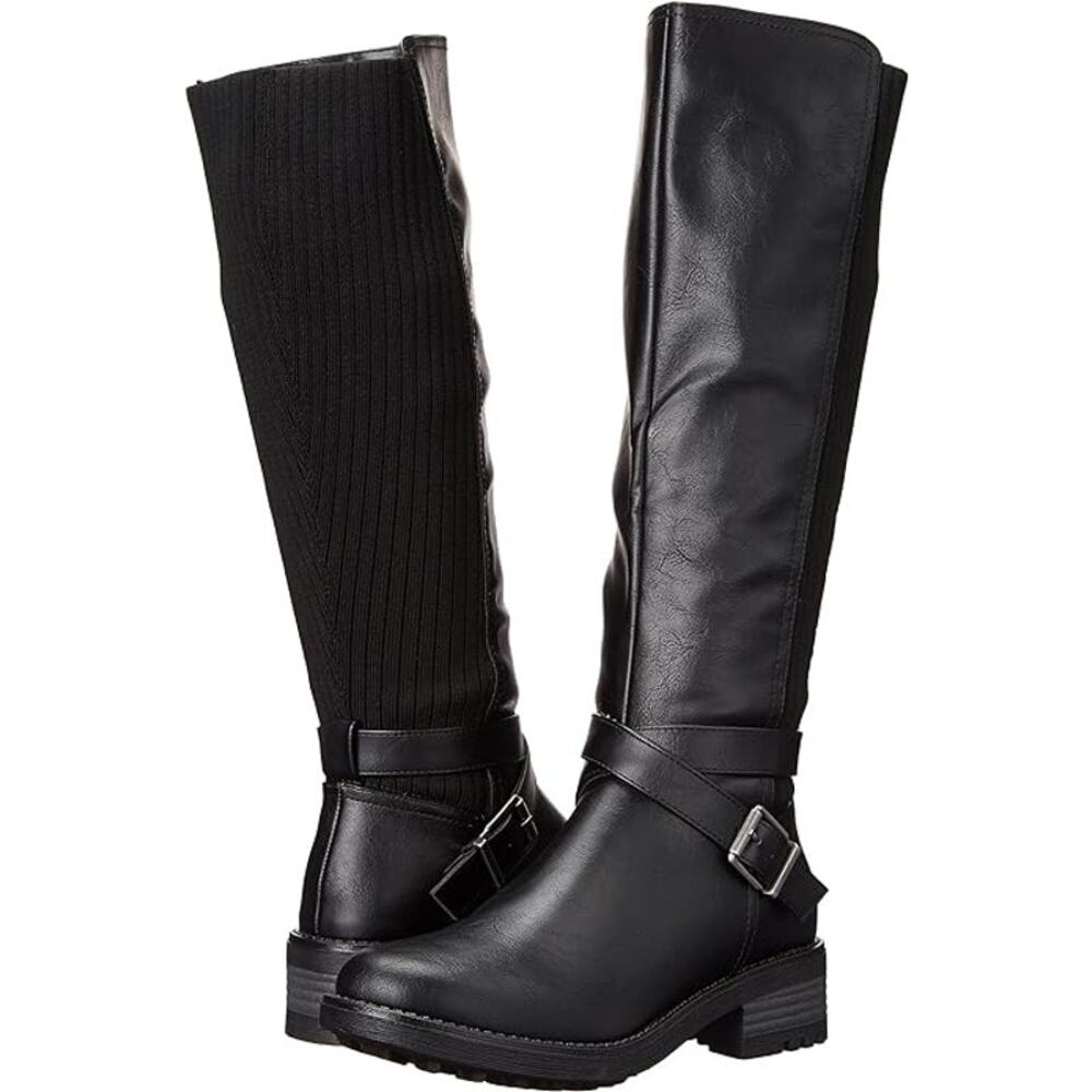 LifeStride Womens Karter Faux Leather Stretch Knee-High Boots - Size 6.5